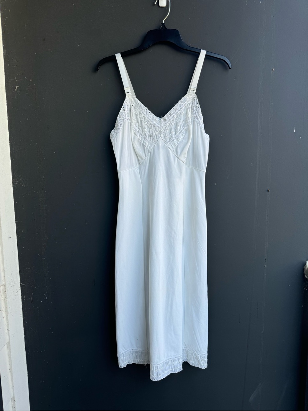 White Wonder Maid Lace-Trim Slip Dress - Women Intimates & Sleepwear